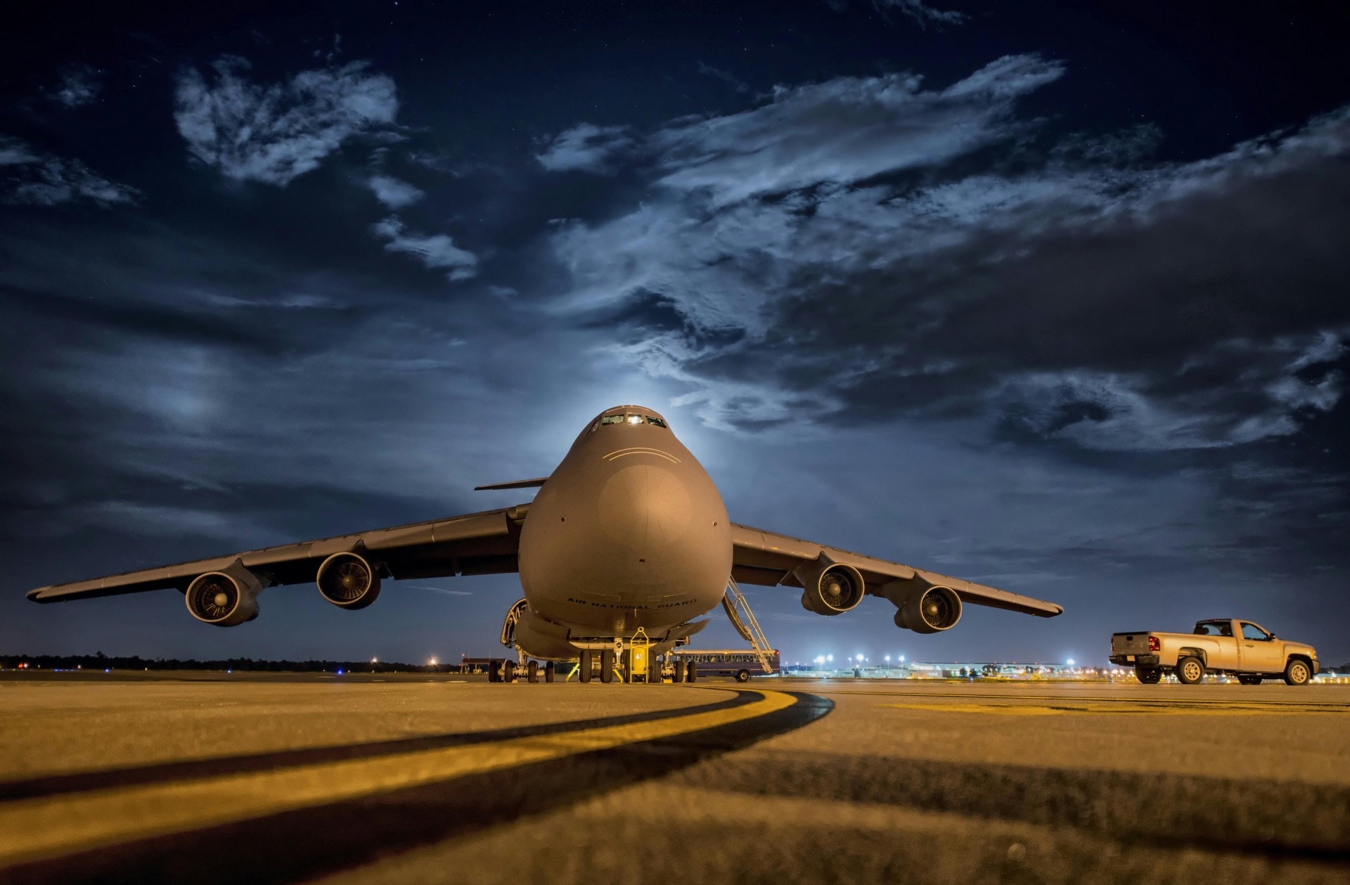 Cargo aircraft prepared for secure international logistics
