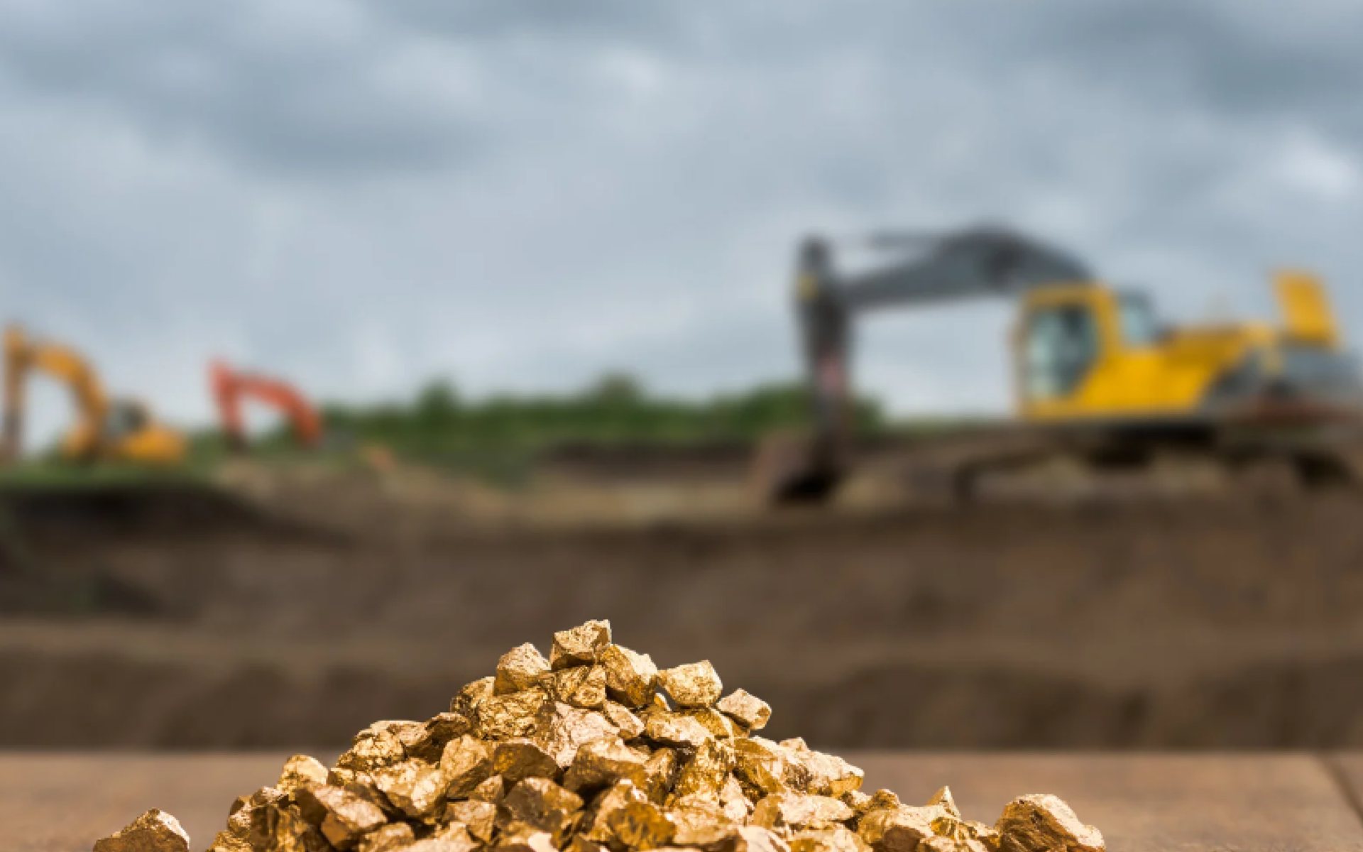 Gold mining operations in East Africa